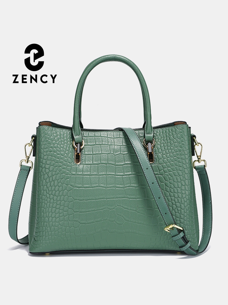 Leatherwork Bag - Zency Women's Genuine Leather Top Handle