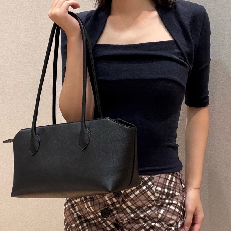 Leatherwork Flowers - Genuine Cowhide Leather Tote Bag With