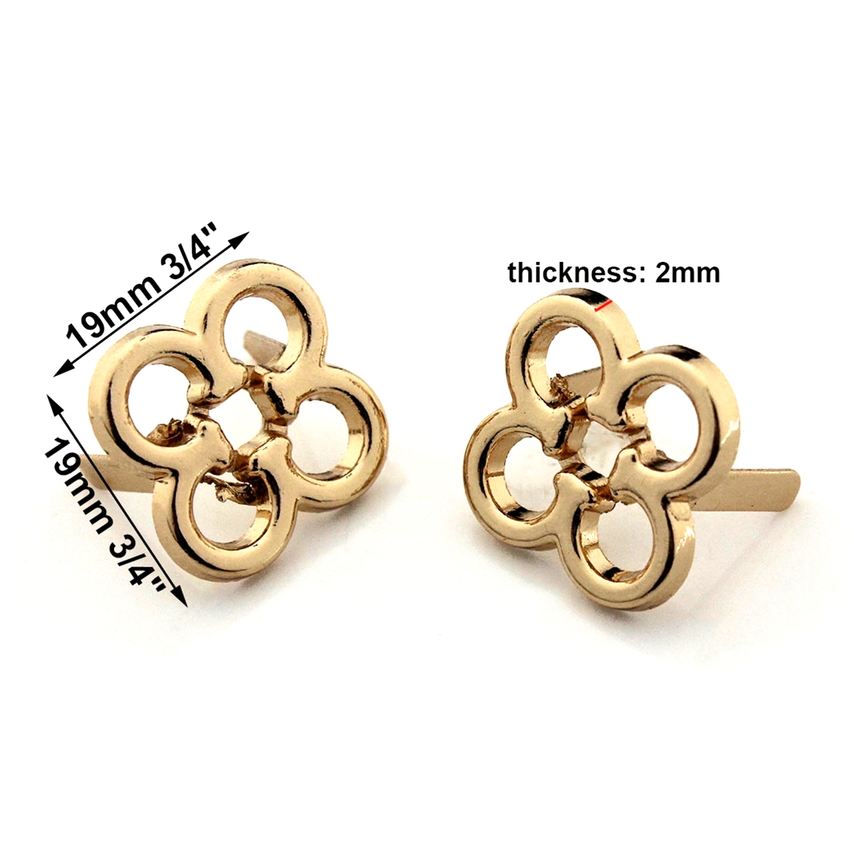 2pcs Metal Flower Shape Decora - Leatherwork Flowers review and price