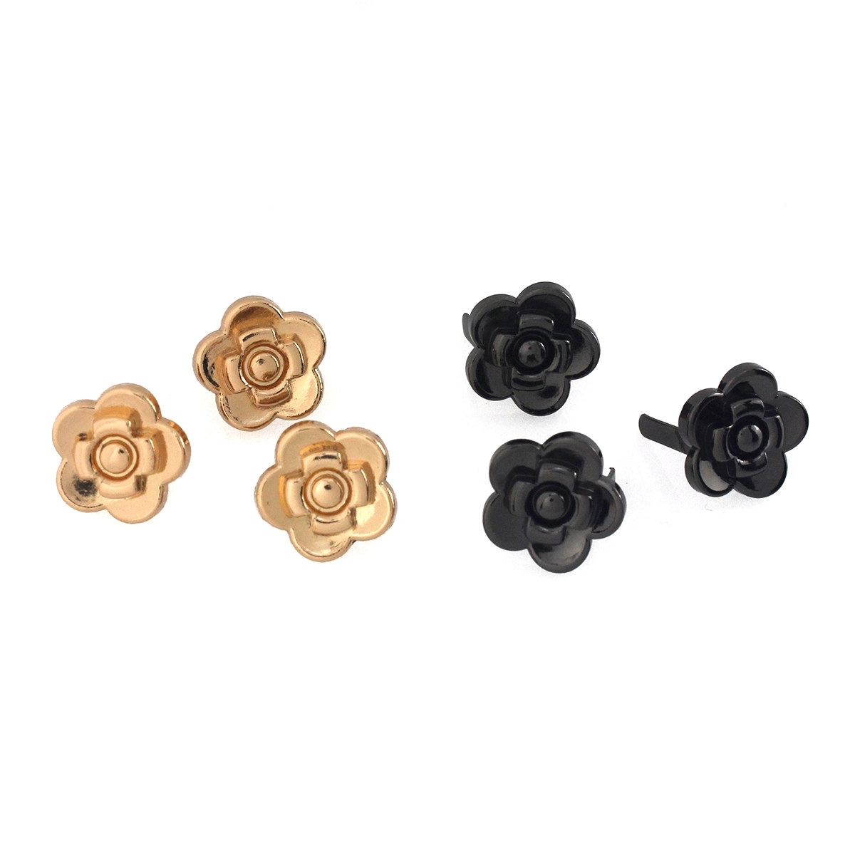 2pcs Metal Rose Flower Shape B - Leatherwork Flowers review and price