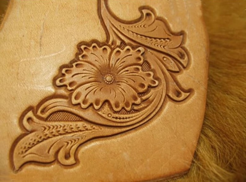 Leather Engraving Emboss Stamp - Leatherwork Flowers review and price