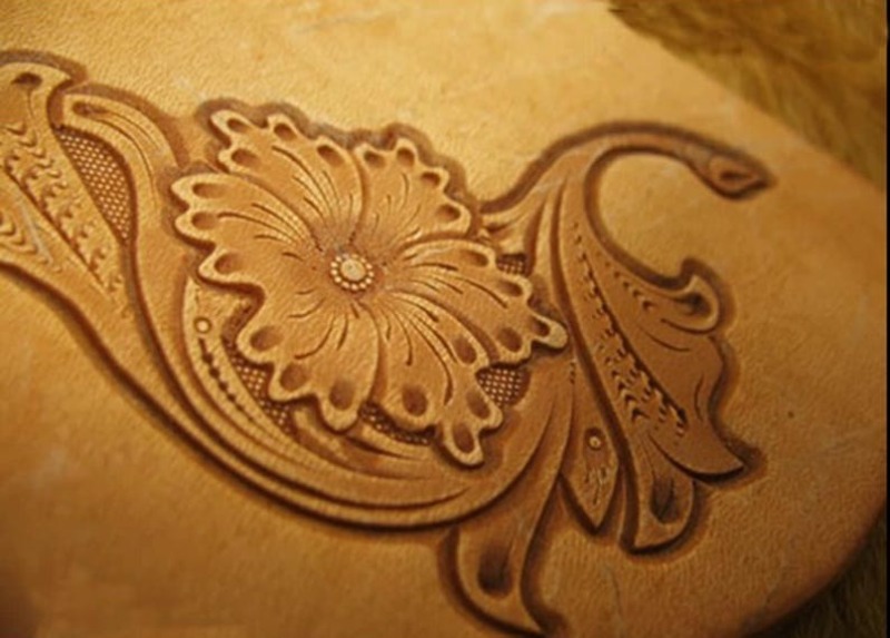 Leather Engraving Emboss Stamp - Leatherwork Flowers review and price