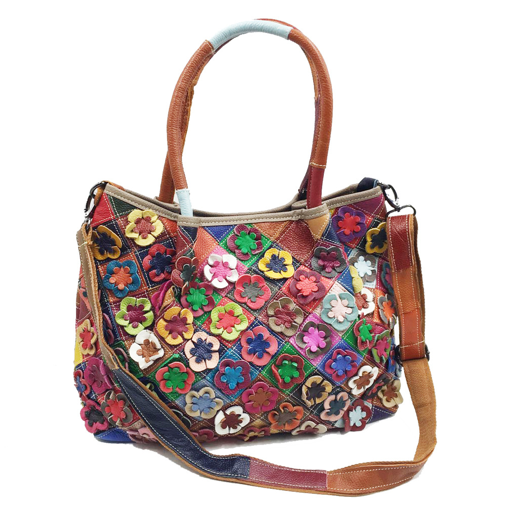 Oversized Female Genuine Leath - Leatherwork Flowers review and price