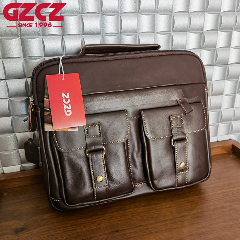 GZCZ Men's Handbag Leisure Bus - Leatherwork Bag review and price
