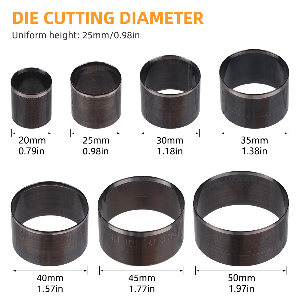 7pc/set Leather Round Punching - Leatherwork Tool Kit review and price