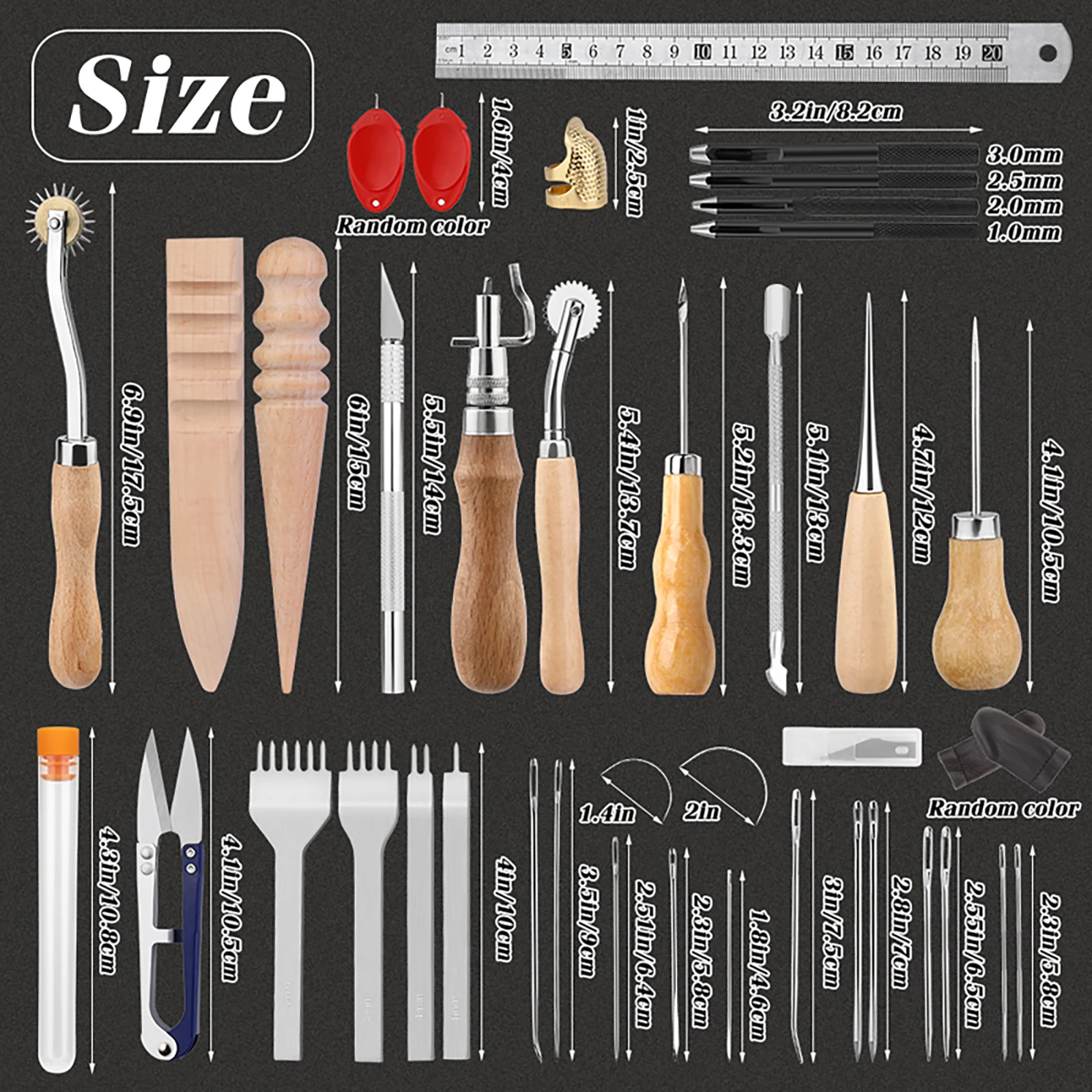 Orange Leather Sewing Kit Upho - Leatherwork Tool Kit review and price