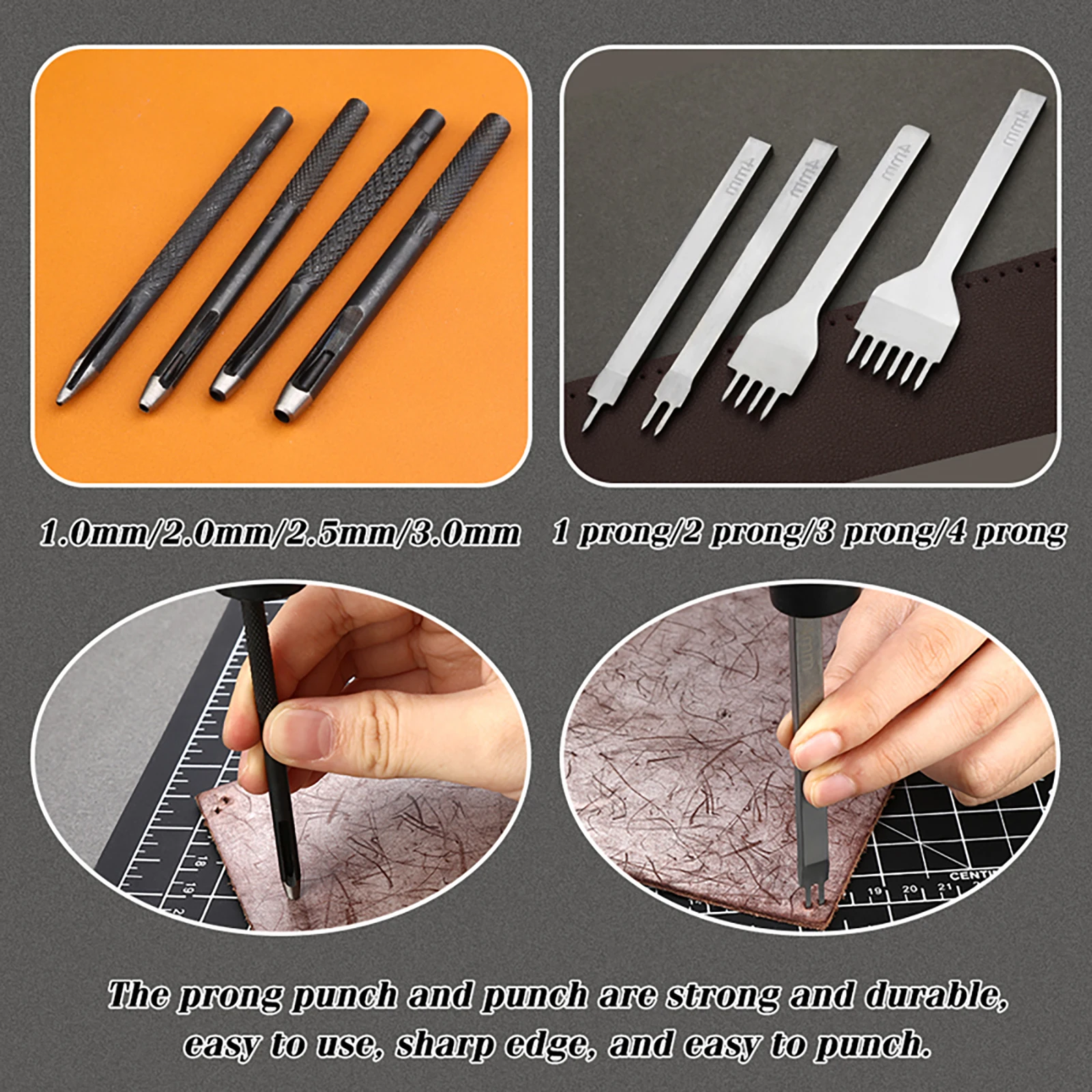 Orange Leather Sewing Kit Upho - Leatherwork Tool Kit review and price