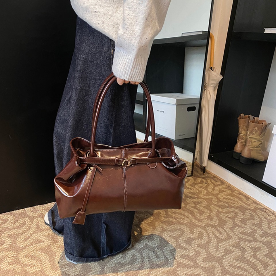 Winter Oil PU Leather Hobo Han - Leatherwork Bag review and price