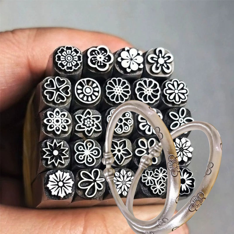 5/7mm Flower Pattern Metal Sta - Leatherwork Flowers review and price
