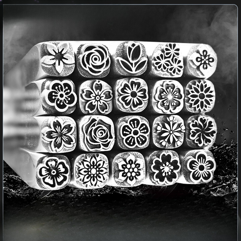 5/7mm Flower Pattern Metal Sta - Leatherwork Flowers review and price