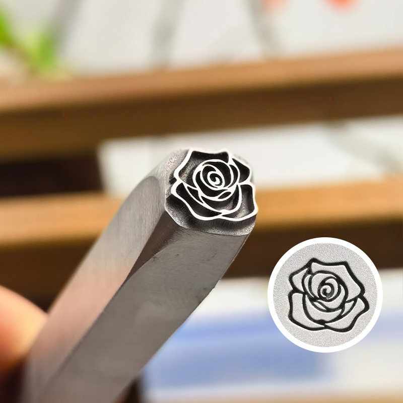 5/7mm Flower Pattern Metal Sta - Leatherwork Flowers review and price