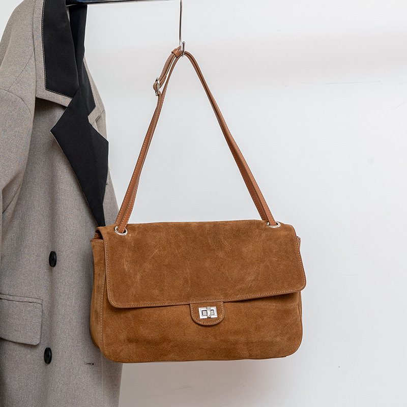 Genuine Suede Leather Underarm - Leatherwork Bag review and price