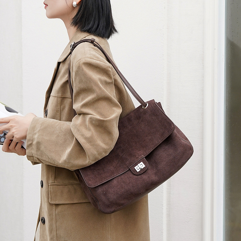 Genuine Suede Leather Underarm - Leatherwork Bag review and price